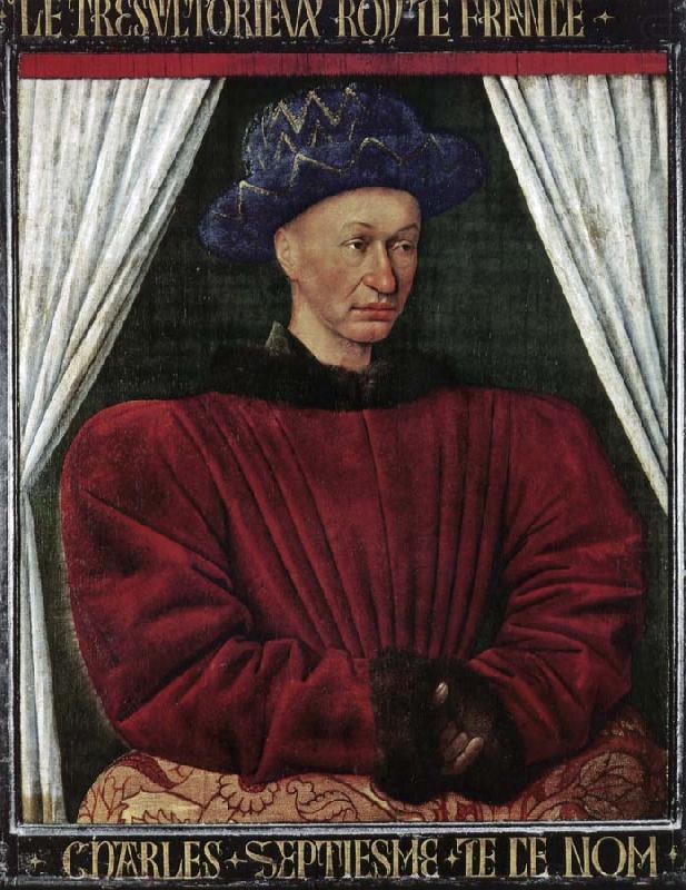 Portrait of Charles VII, Jean Fouquet